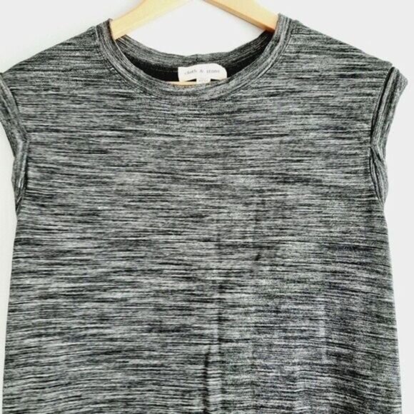 CLOTH & STONE | Anthropologie Melange T-Shirt Dress Gray Space Dye Sz XS - Picture 4 of 11
